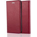 cadorabo Hülle für Apple iPhone 8 PLUS / 7 PLUS / 7S PLUS in APFEL ROT Handyhülle mit Magnetverschluss, Standfunktion und Kartenfach Case Cover Schutzhülle Etui Tasche Book Klapp Style