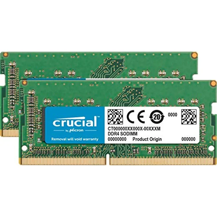 Crucial CT2K32G4S266M 64GB Speicher Kit (32GB x2) (DDR4, 2666 MT-s, CL19, SODIMM, 260-Polig für Mac) – Bild 1