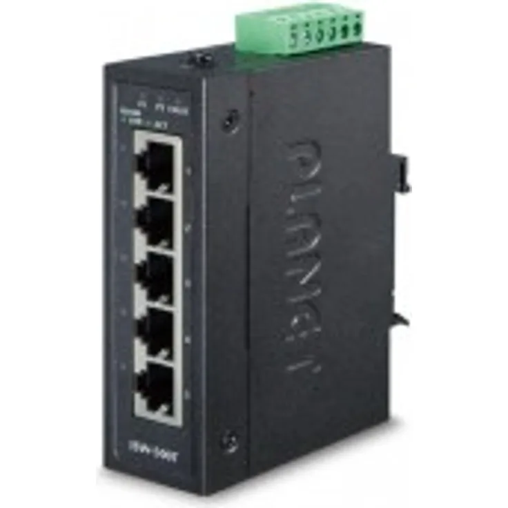 Planet Ip30 Compact Size 5-Port 10-100Tx Fast Ethernet Switch, Isw-500T (10-100Tx Fast Ethernet Switch (-40~75 Degrees C))