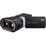 JVC GS-TD1BEU Full HD 3D Camcorder (64 GB interner Speicher, 8,9 cm (3,5 Zoll) 3D Touch Screen Display) schwarz