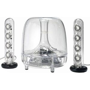 Bild für Harman-Kardon Soundsticks Wireless Bluetooth LED Desktop Lautsprechersystem (Zwei ''Sticks'' Satellitenlautsprechern, Aktivem Subwoofer, Kompatibel mit Apple iOS- Android-Windows Geräten)