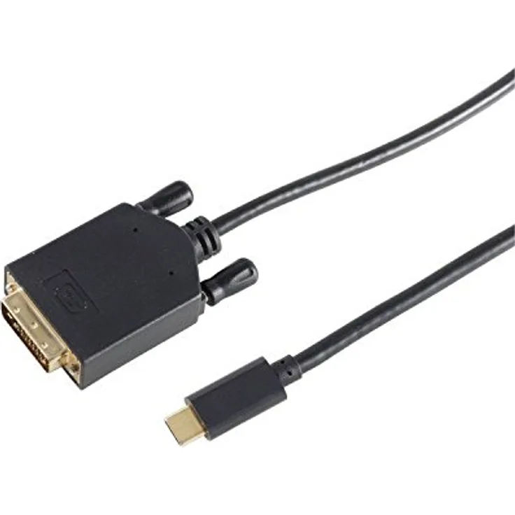 S-Conn 10-58185 1.8m DVI-D USB C Schwarz Videokabel-Adapter (10-58185)