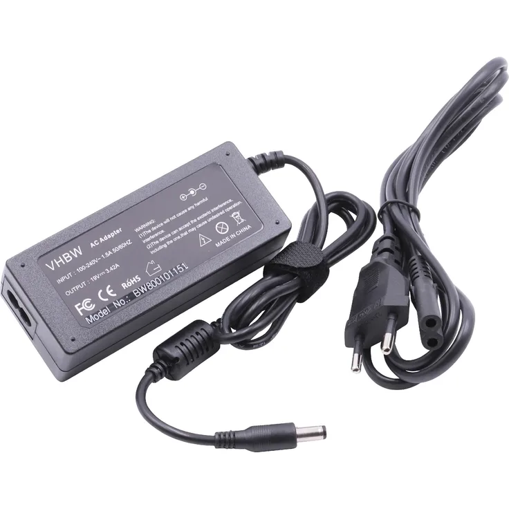 VHBW NOTEBOOK LAPTOP-NETZTEIL 19V, 3.42A, 65W passend für Dell ersetzt LiteOn PA-1650-02, LC.ADT01.003, LC.T2801.006, PA-1750-02, PA-1900-04