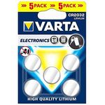 VARTA CR2032 Lithium Knopfzellen 3V Batterie in Original Blisterverpackung, 5er Pack