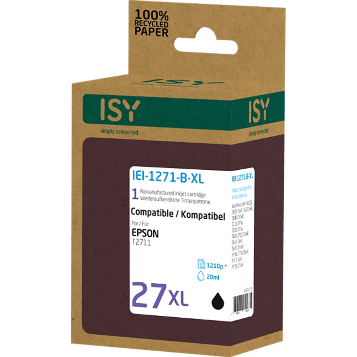 ISY IEI-1271-B-XL Tintenpatrone Schwarz