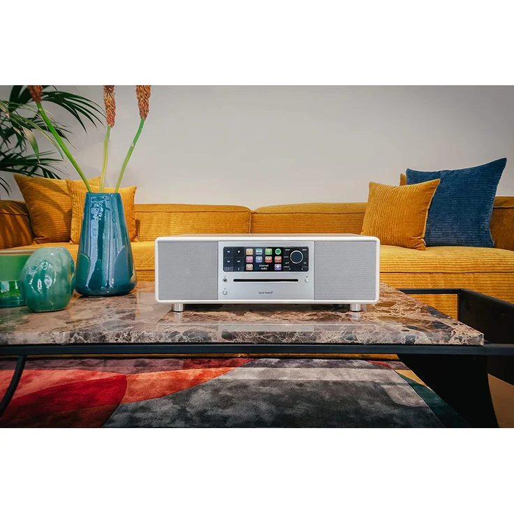Sonoro Prestige CD-Radio mit Bluetooth, WLAN, Wecker, LCD-Display, weiß - Preisvergleich – Bild 4
