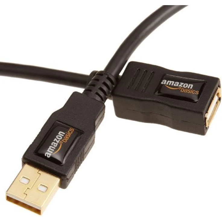 AmazonBasics USB 2.0-Verlängerungskabel A-Stecker auf A-Buchse 3 m – Bild 1