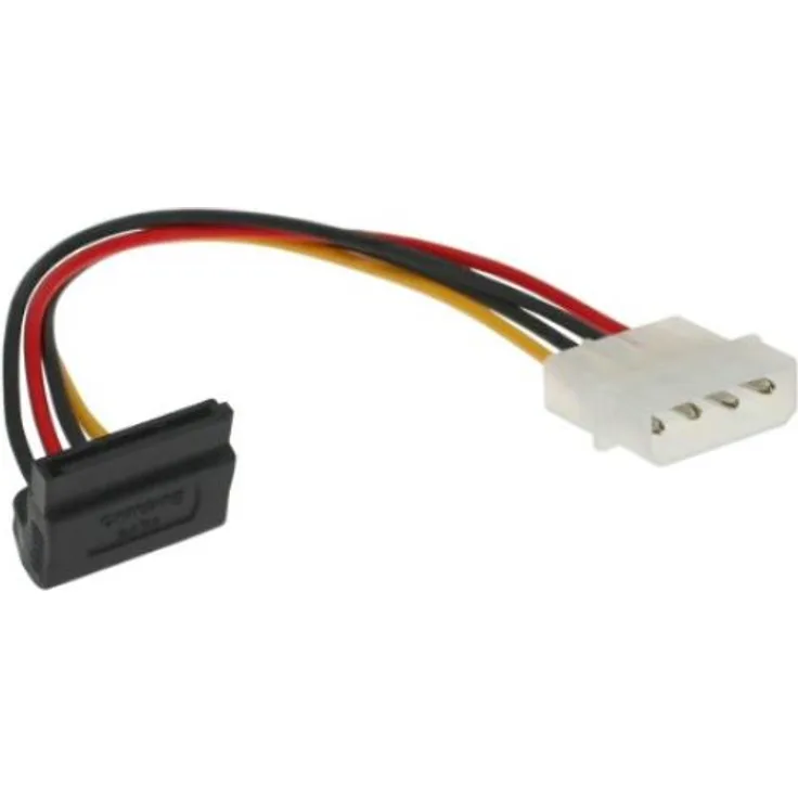InLine Netzkabel intern 4pol/St. auf 15pol/SATA St. 0.15m nach oben abgewinkelt (29670X)