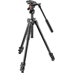 Manfrotto mk290lta3-v Kit 290 Leichtes Stativ mit Video-Fluidkopf, schwarz