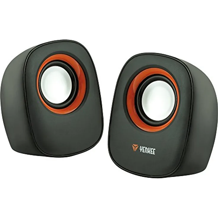 Yenkee YSP 2001 Stereo-Lautsprecher 2.0 schwarz-orange