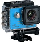 SJCAM SJ5000X-Elite Deutsche Version wasserdichte Sport Actionkamera (5,08 cm (2 Zoll), 4K-2K, WiFi, 30m, 14MP, Gyro Anti-Shake Stabilisierung, 16 Zubehörteile) blau