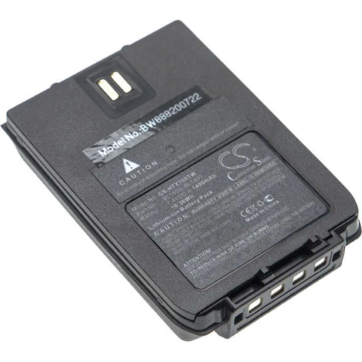 VHBW Akku, geeignet für Funkgerät, Walkie Talkie Hytera X1e, X1p, X1pi-U1, X1pi-V1, Z1p, Z1p F3 1400 mAh, 7,4 V, Li-Ion