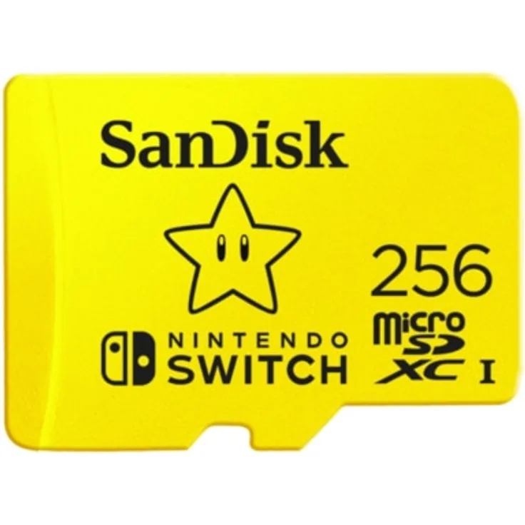 SanDisk 256GB Microsdxc Speicherkarte für Nintendo Switch, Gelb