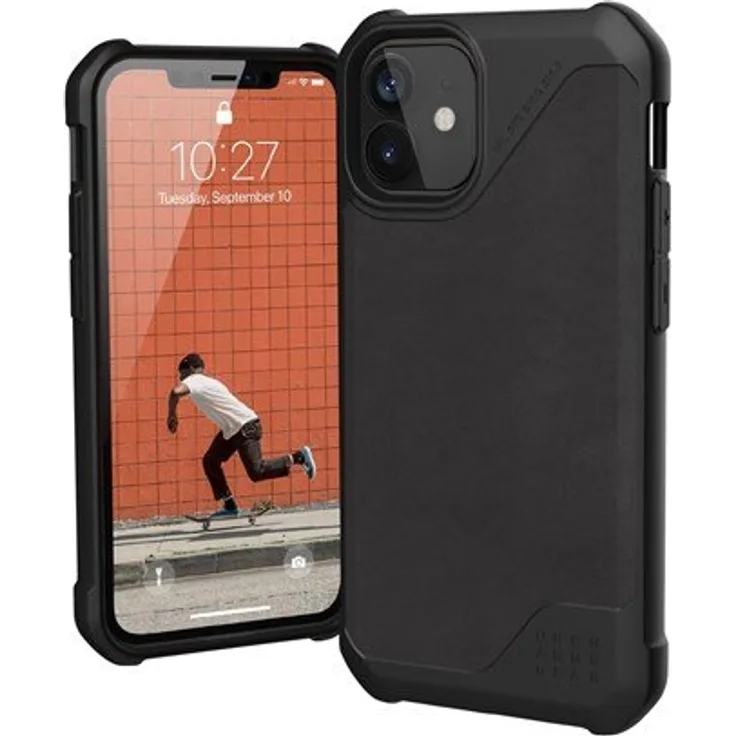 UAG Urban Armor Gear 11234O113840 Metropolis LT iPhone 12 MINI Satin ARMR Black