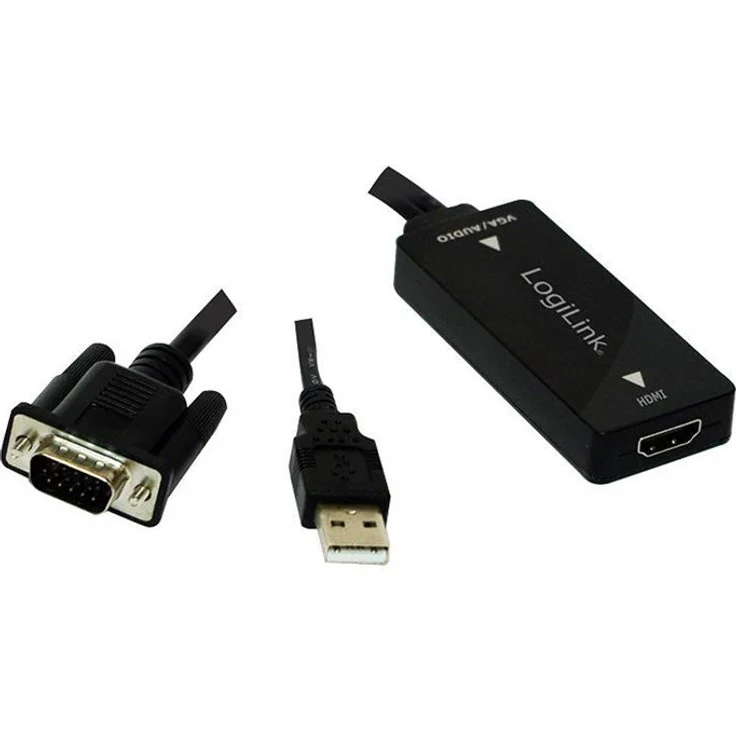 LogiLink CV0060 VGA mit USB Audio zu HDMI Converter