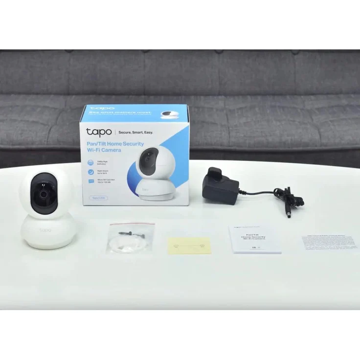TP-Link Tapo C200 WLAN IP Kamera Überwachungskamera (Linsenschwenkung- und Neigung, 1080p-Auflösung, 2-Wege-Audio, Nachtsicht zu 9m, bis zu 128 GB lokaler Speicher auf SIM Karte), Weiß – Bild 8
