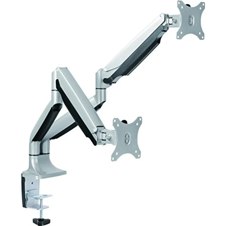 LogiLink BP0043 2-fach Aluminium Monitor-Schreibtischhalterung 33-81,3 cm (13-32 Zoll) silber