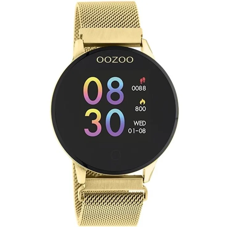 Oozoo Smartwatch Mesh Gold/Gold