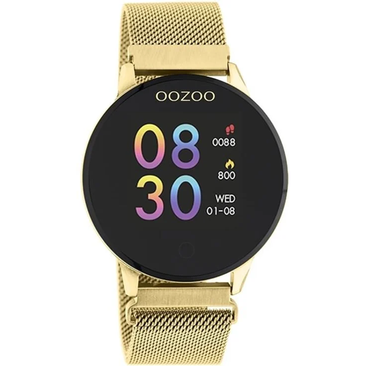 Oozoo Smartwatch Mesh Gold/Gold