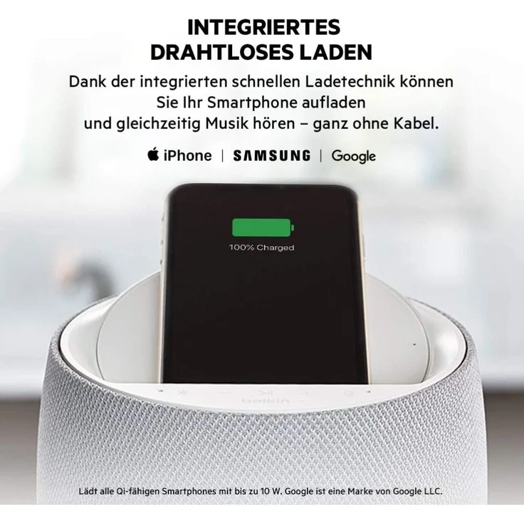 Belkin SoundForm Elite Multiroom-Lautsprecher mit Google Assistant, geeignet für Indoor, schwarz – Bild 10
