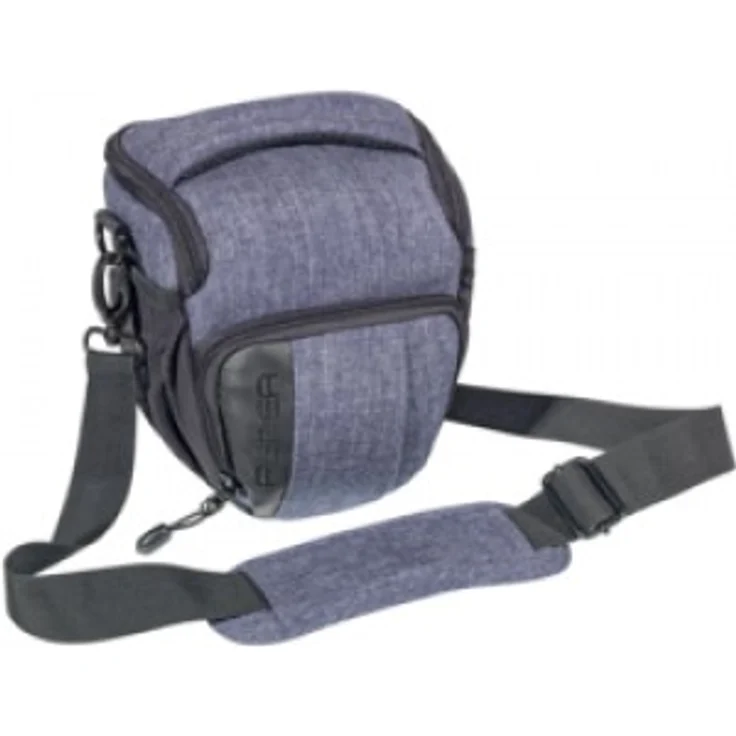 PEDEA DSLR-Kameratasche Fashion Fototasche für Spiegelreflexkameras mit wasserdichtem Regenschutz, Tragegurt und Zubehörfächern (Größe M, grau) – Bild 1