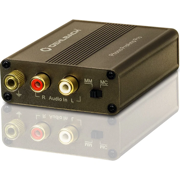 Oehlbach Phono PreAmp Pro - Phono-Vorverstärker für Plattenspieler mit MM- oder MC-Tonabnehmer, kompakt & leistungsstark - metallic braun – Bild 3