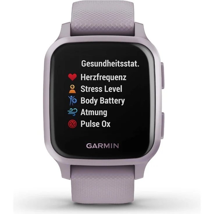 Garmin Venu Sq Smartwatch GPS, Unisex, Kunststoffgehäuse, Lavendel (010-02427-12) – Bild 2