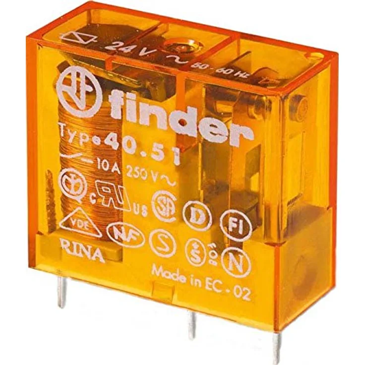 Finder Steck-Printrelais 230 V AC, 1 W, 10 A, 1 Stück, 40.51.8.230.0000