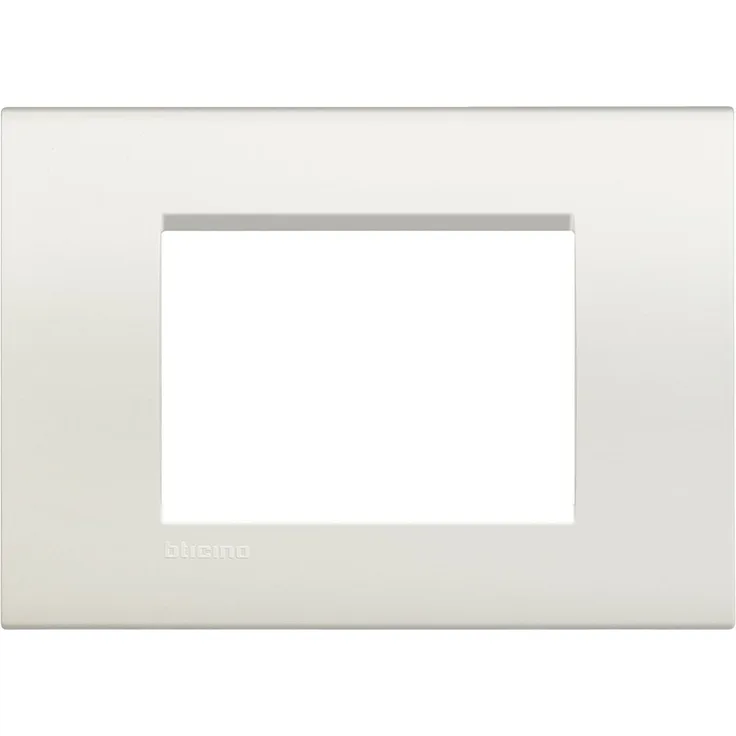 Bticino LNA4803BI- Winkelplatte 3 Module, mattweiß, 1 Stück