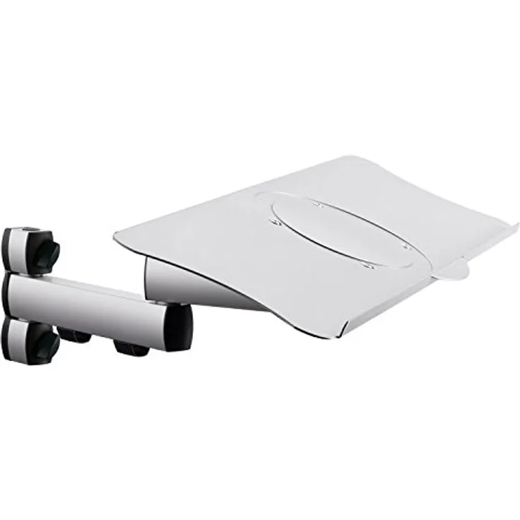 Novus Dahle 967+0119+001 Monitorhalter, Metall, Silber-schwarz, 73,1 x 64 x 3 cm