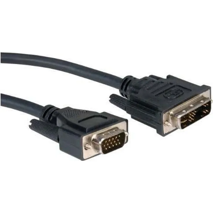 ROLINE DVI-VGA-Kabel, DVI (12+5) ST - HD15 ST 5,0m (11.04.5450)