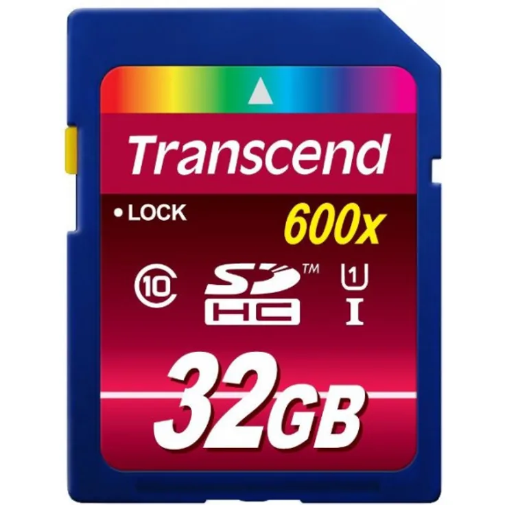 Transcend Ultimate-Speed SDHC Class 10 UHS-1 32GB Speicherkarte (bis 90MB-s Lesen)