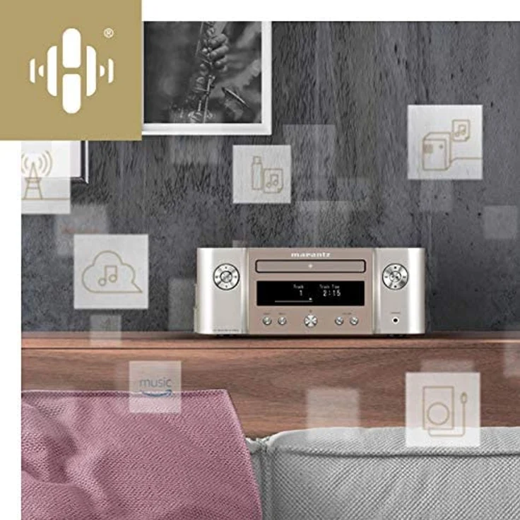 Marantz Melody X (M-CR612) HiFi Anlage, CD-Player, DAB+ Radio, Musikstreaming, HEOS Multiroom, Bluetooth und AirPlay 2, Alexa Kompatibel, 2 Optische TV-Eingänge – Bild 5