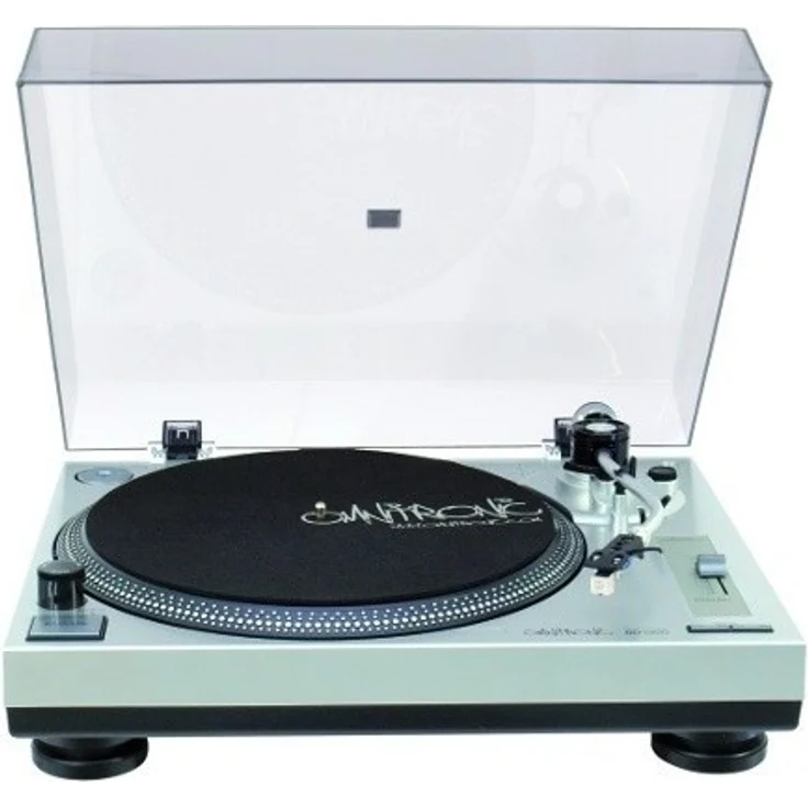 Omnitronic BD-1350 Plattenspieler silber | Riemengetriebener DJ-Turntable | inkl. Tonabnehmer – Bild 1