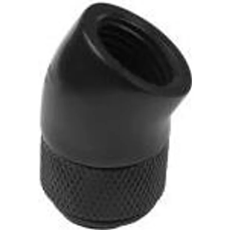 Nanoxia CoolForce CF Fitting - Liquid cooling system angled adapter - Schwarz (CF-MGF060R)