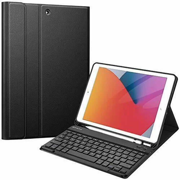 Fintie Tastatur Hülle Case Cover für iPad 10.2 Pencil Halter QWERTZ – Bild 1