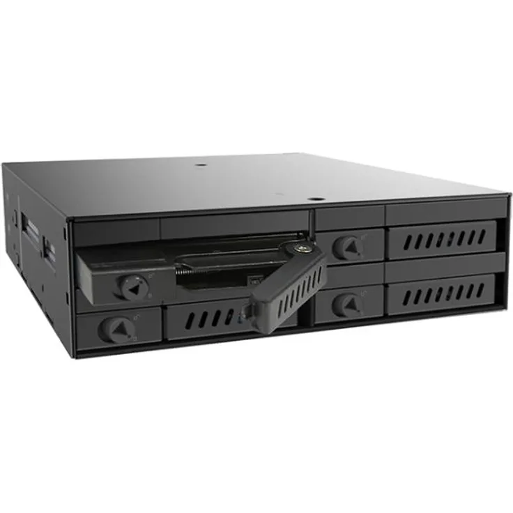 Chieftec CMR-425 externes Festplattengehäuse 2.5 Zoll HDD-SSD-Gehäuse schwarz - Netzwerk-Festplatte (2.5'', SATA, Serial ATA II, Serial ATA III, 9.5 mm, SATA, HDD-SSD-Gehäuse, schwarz)