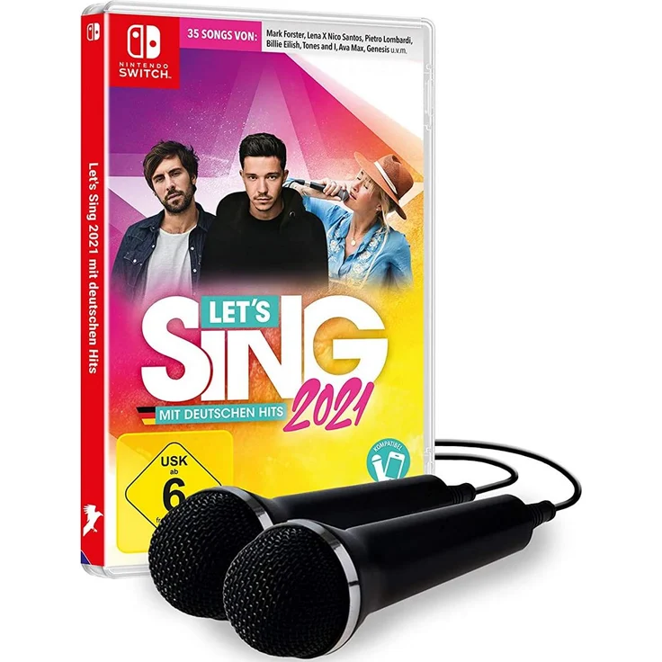Let's Sing 2021 - Mit Deutschen Hits! Inkl. 2 Mikrofone (Switch) – Bild 1