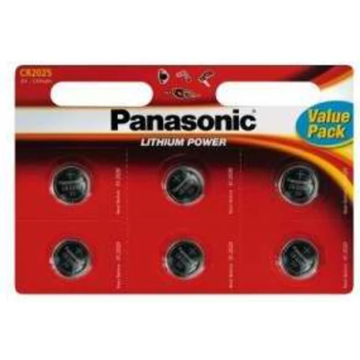 5 Stück Premium Blue Panasonic Batterien im Blister (5X CR2025 CR 2025 DL2025 BR2025 KCR2025 LM2025) 3V Lithium – Bild 1