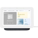 Google Nest Hub (2. Generation) Netzwerk-Lautsprecher, WLAN, Wireless Docking, Bluetooth, Sprachsteuerung, Google Assistant, Sprachassistent, carbon
