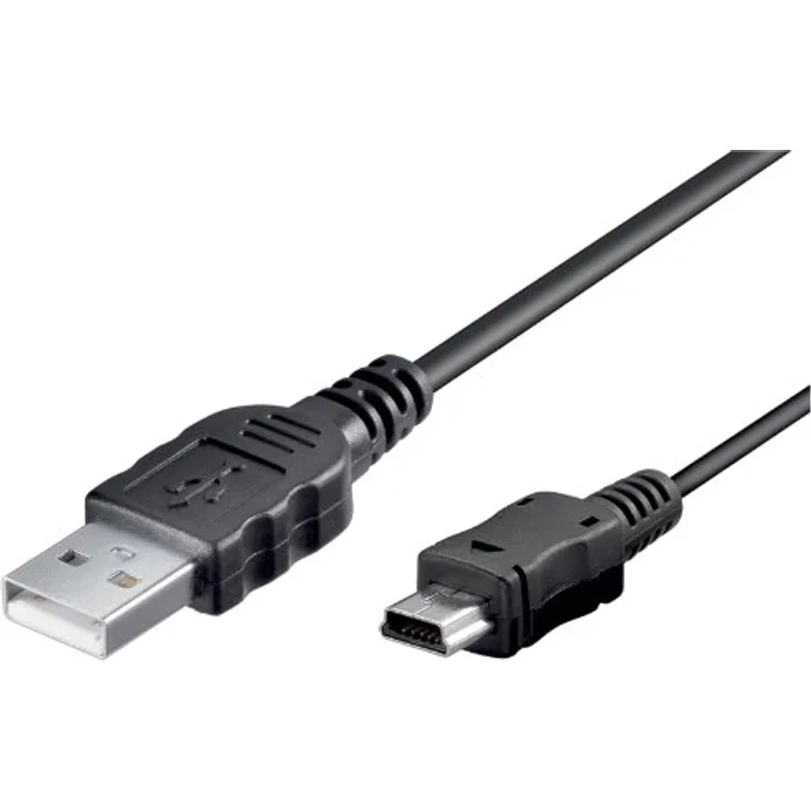 Goobay 46712 Mini USB Sync- und Ladekabel, Schwarz