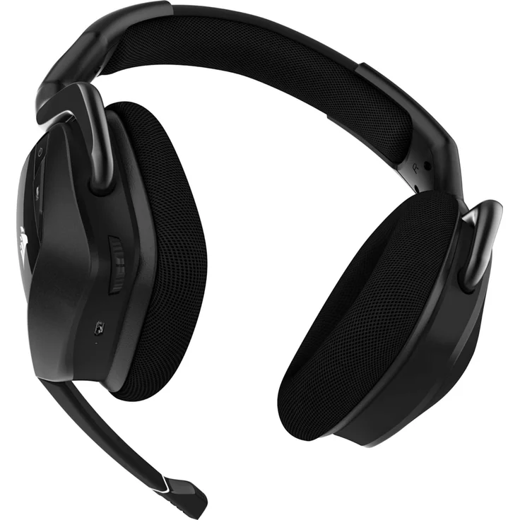 Corsair Void Elite RGB Wireless Gaming Headset (7.1 Surround Sound, Ultraniedrige Latenz, 12 Meter Reichweite, Omnidirektionales Mikrofon, iCUE RGB-Beleuchtung, für PC und PS4) carbon – Bild 2
