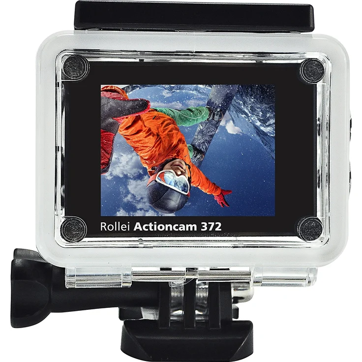 Rollei Actioncam 372 - Action-Camcorder mit Full HD Video Auflösung 1080-30 fps, bis 30 m wasserfest - Schwarz – Bild 5