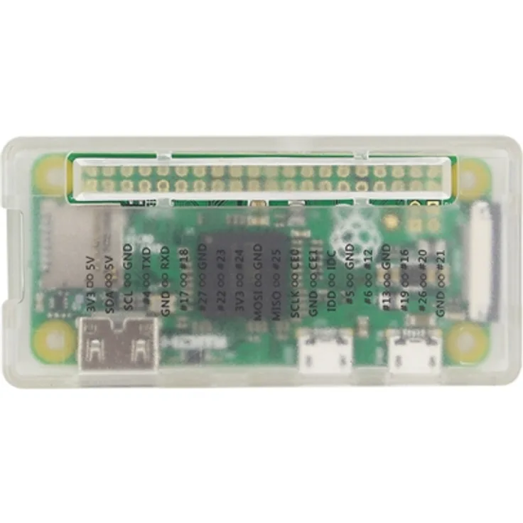 Gehäuse GPIO Referenz für Raspberry Pi Zero - Farbe: frosted clear