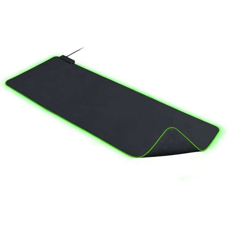 Razer Goliathus Extended Chroma - Extra große weiche XXL Gaming Maus-Matte mit RGB Beleuchtung (Kabelhalterung, Stoff-Oberfläche, gesteppter Rand, optimiert für alle Mäuse) Schwarz – Bild 4