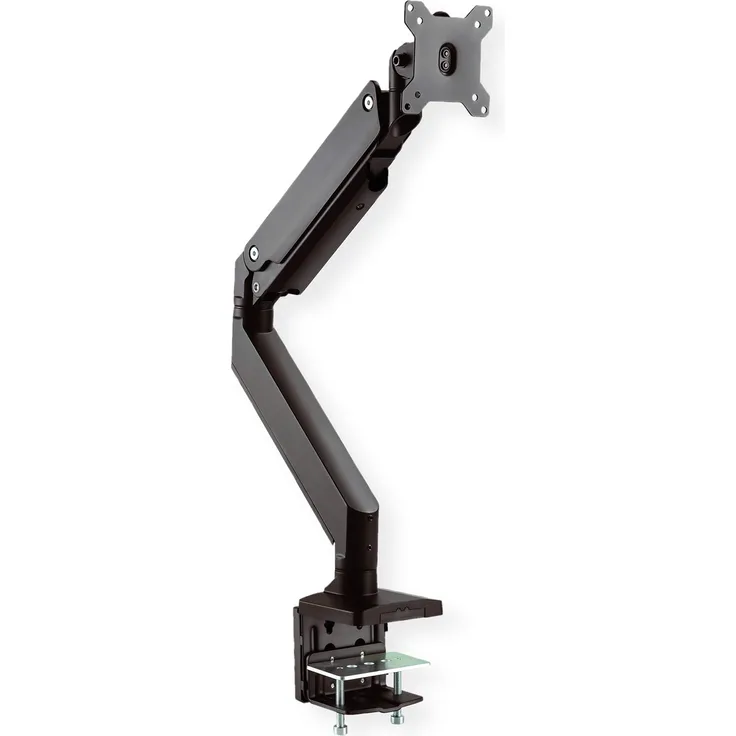 Roline Monitor-Arm, Tischmontage, Gasfeder, 5 Gelenke, max. 15 Kg, Monitorarm zur einfachen und zuverlässigen Einstellung eines Monitors