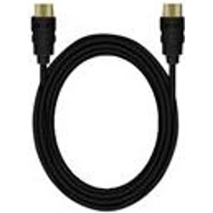 MediaRange HDMI High Speed Anschlusskabel mit Ethernet, vergoldete Kontakte, 10.2 Gbit-s Datenübertragungsrate, 3.0m, schwarz