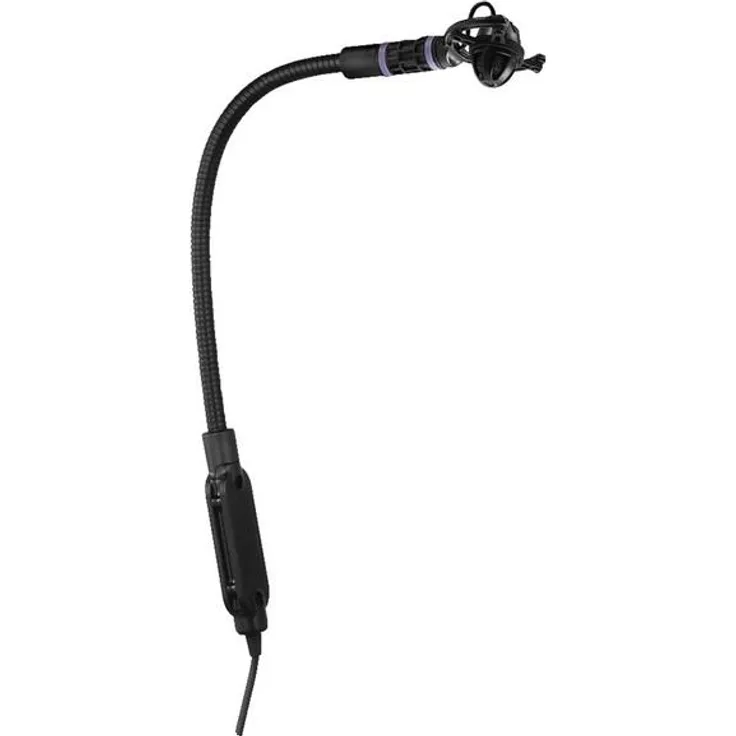 JTS CX-516W Elektret-Instrumentenmikrofon für Abnahme von Akkordeon, Klavier oder Blas-Instrument, Schwanenhals-Mikro mit Supernieren-Charakteristik inkl. Transport-Box und Windschutz, in Schwarz
