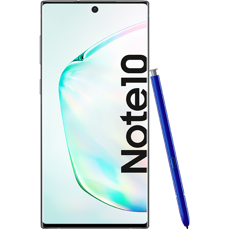 Samsung Galaxy Note 10 Smartphone 16cm Pixel (6,3 Zoll) AMOLED-Display, 256GB interner Speicher, 8GB RAM, Dual-SIM, Android, Aura Glow