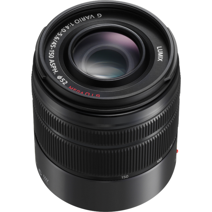 Panasonic H-FS45150EKA LUMIX G Vario Telezoom 45-150 mm F4.0-5.6 ASPH. Objektiv (90-300 mm KB, O.I.S. Bildstabiliator) schwarz – Bild 2